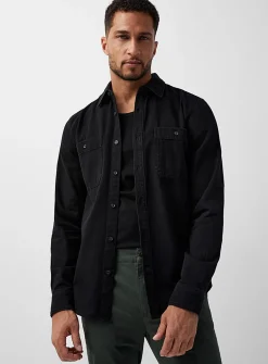 Minimalist denim shirt