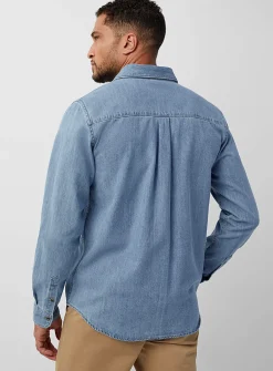 Minimalist denim shirt