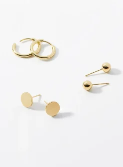 Minimalist gold earrings