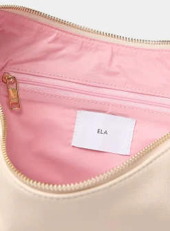 Minimalist half-moon hobo bag