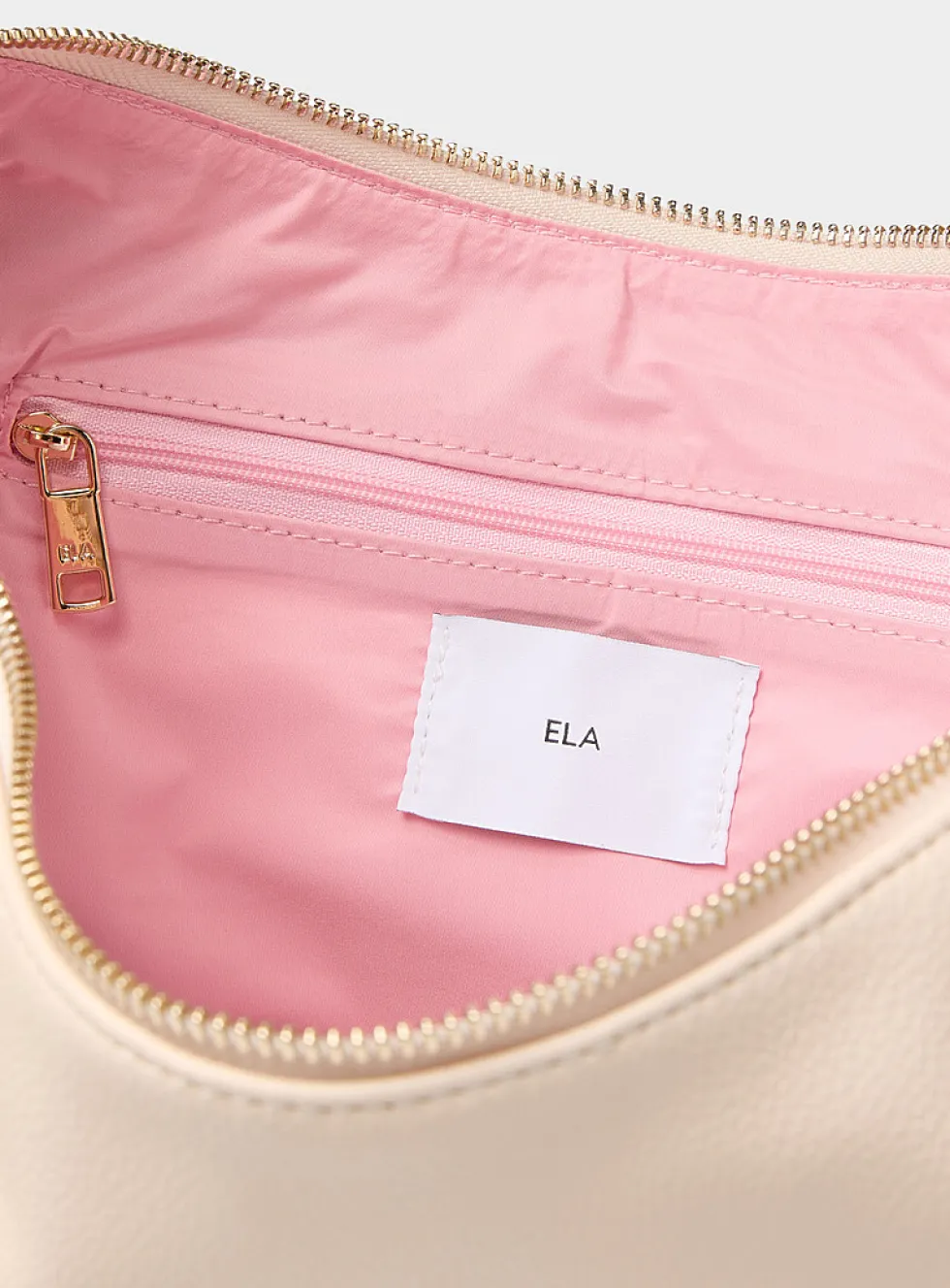 Minimalist half-moon hobo bag