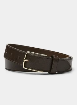 Minimalist leather belt