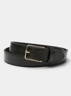 Minimalist leather belt