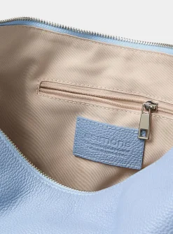 Minimalist pebbled leather XL shoulder bag