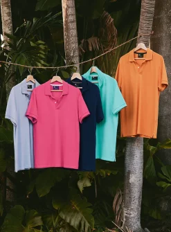 Minimalist piqué polo