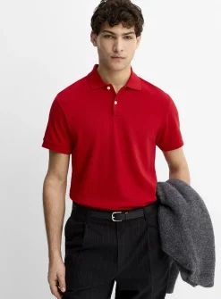 Minimalist piqué polo