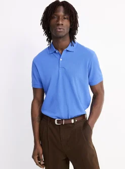 Minimalist piqué polo