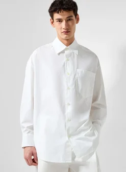 Minimalist poplin shirt