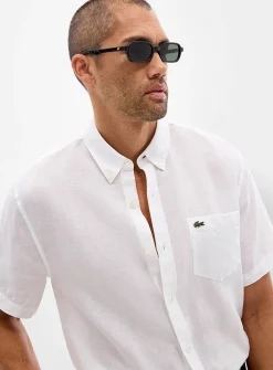 Minimalist pure linen shirt