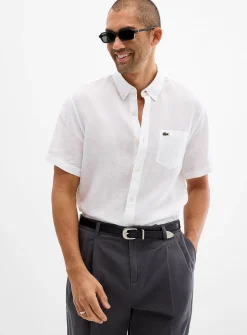 Minimalist pure linen shirt