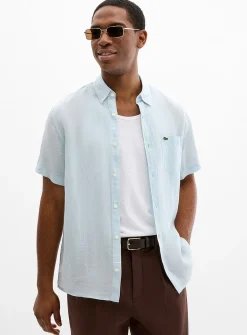Minimalist pure linen shirt