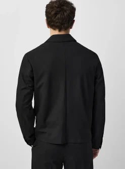 Minimalist soft twill shacket