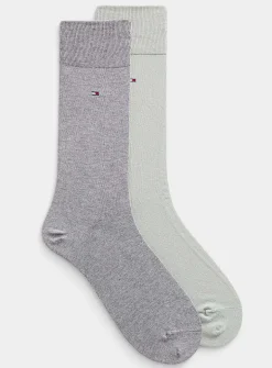 Minimalist solid dress socks
