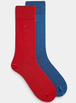 Minimalist solid dress socks