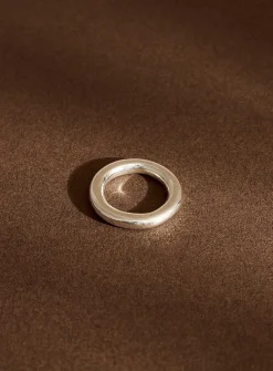 Minimalist solid silver ring