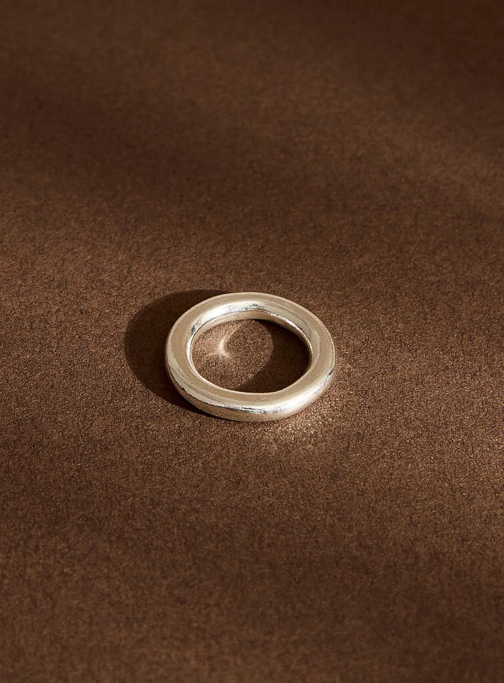 Minimalist solid silver ring