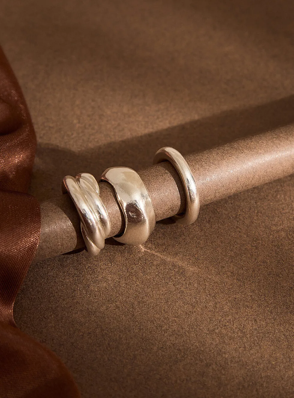 Minimalist solid silver ring