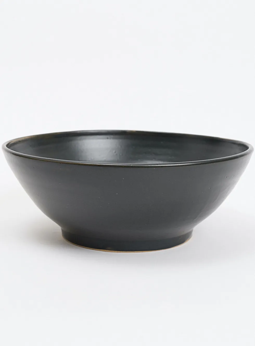 Minimalist stoneware salad bowl
