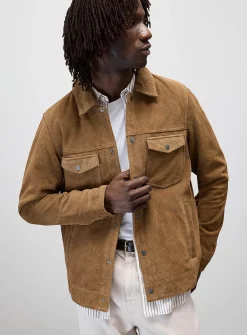 Minimalist suede jacket
