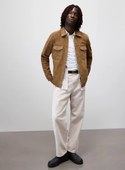 Minimalist suede jacket