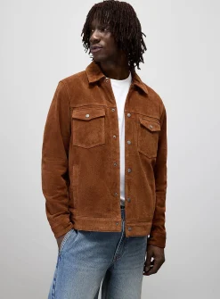 Minimalist suede jacket