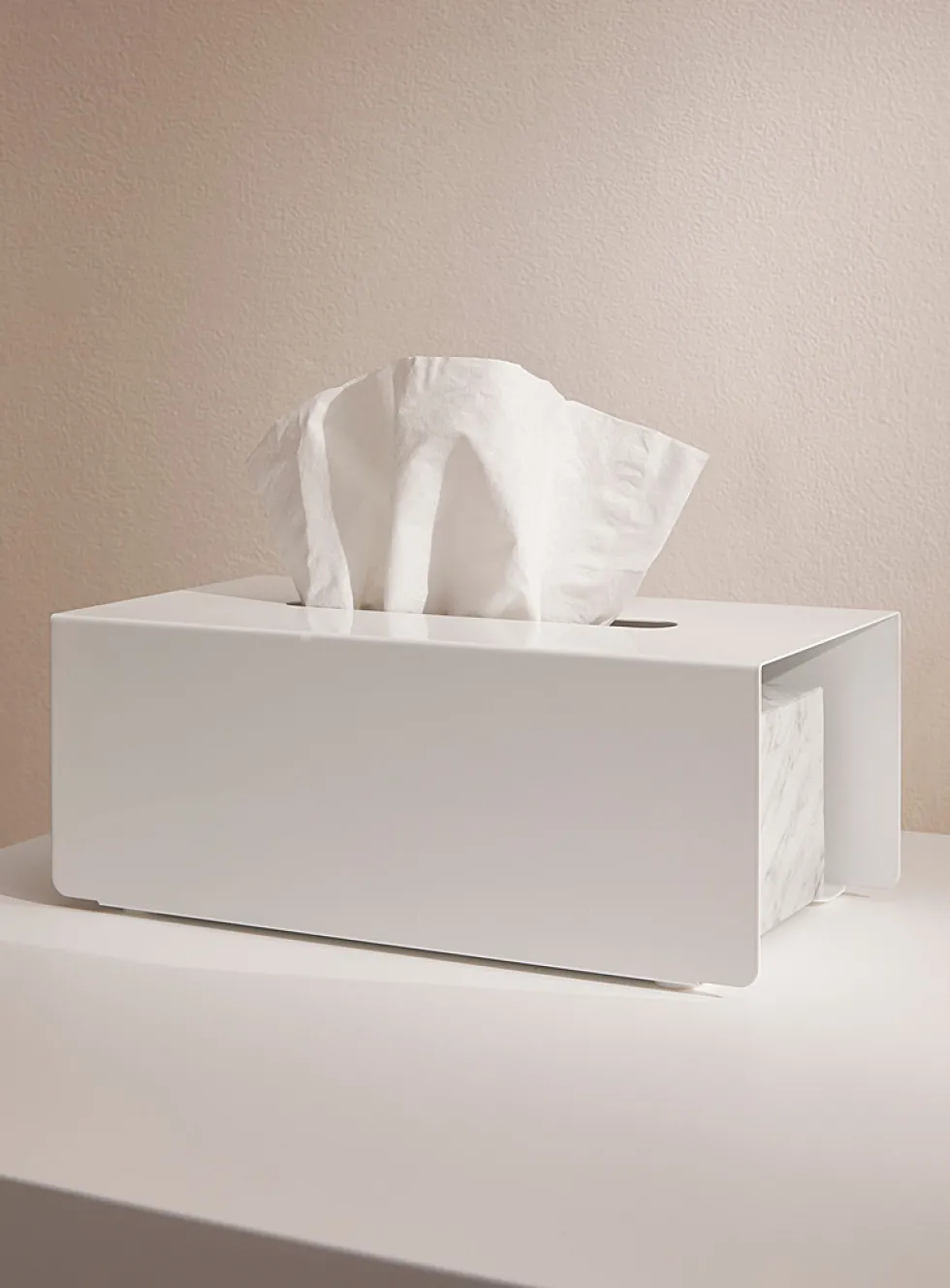 Minimalist tissue box cover