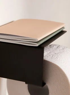 Minimalist toilet paper holder
