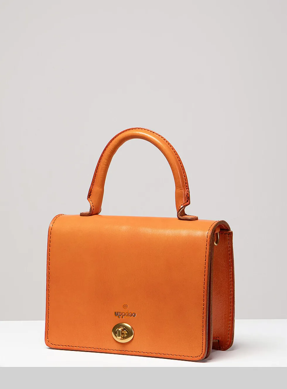 Minimalist Turn-loc closure handbag