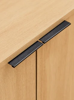 Minimalist two-door floor cabinet
