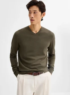 Minimalist V-neck sweater