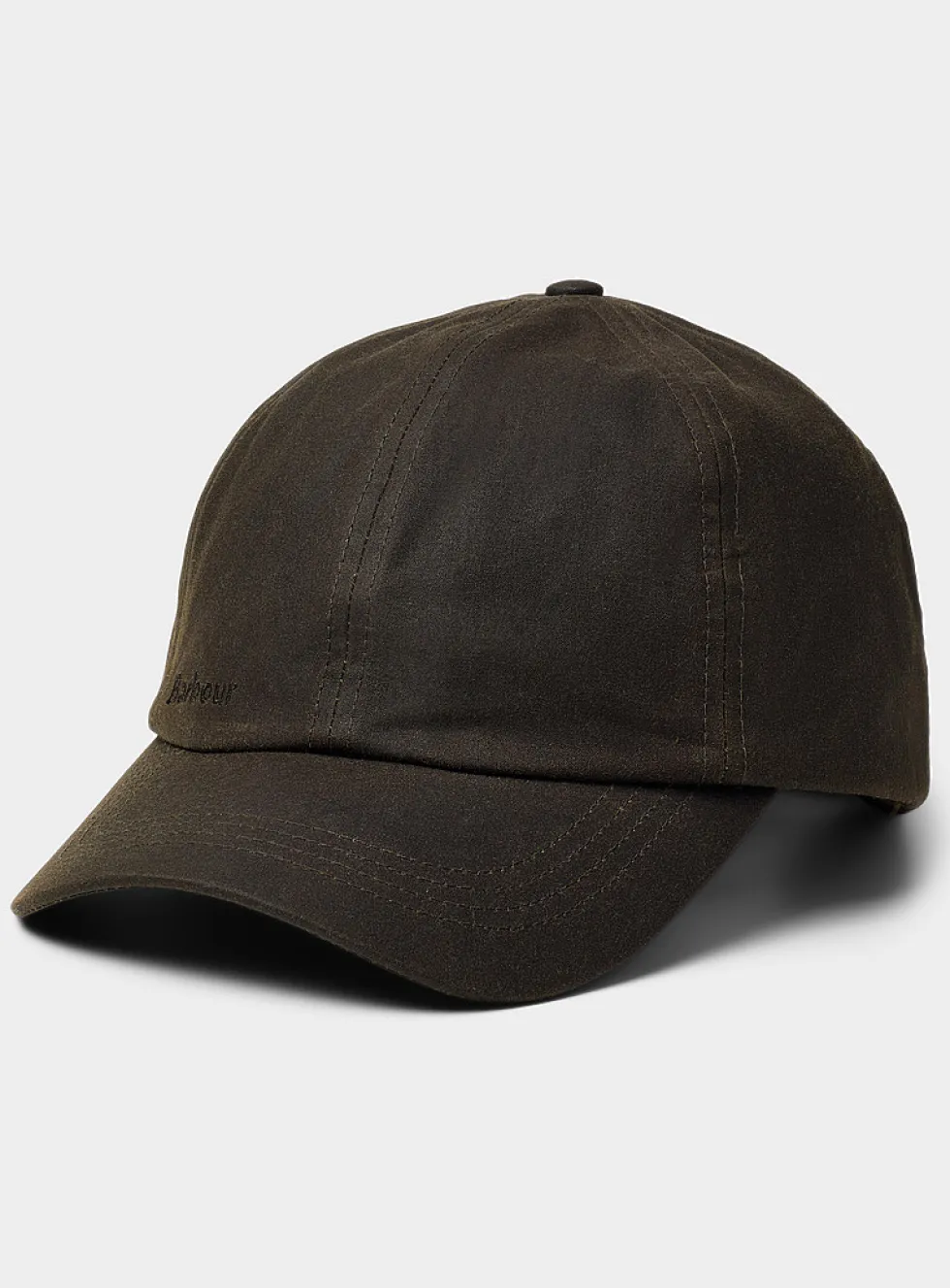 Minimalist waxed-cotton cap