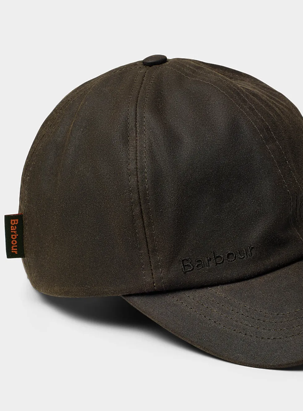 Minimalist waxed-cotton cap