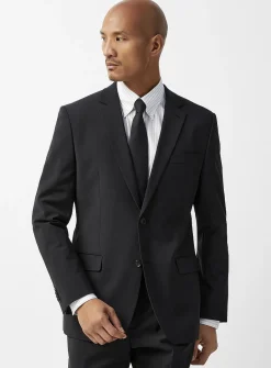 Minimalist wool-blend jacket