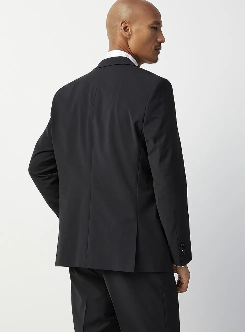 Minimalist wool-blend jacket