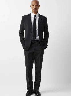 Minimalist wool-blend pant