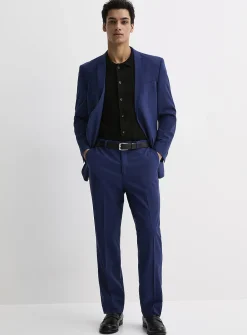 Minimalist wool-blend pant