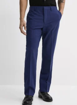 Minimalist wool-blend pant