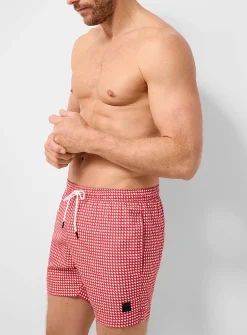 Mini-sun-pattern swim trunk