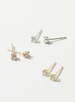 Mini-zircon earrings