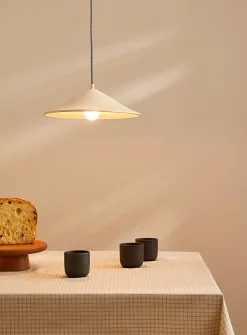 Minéral stoneware hanging lamp