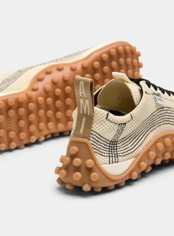 Mirage contrasting topstitching sneakers