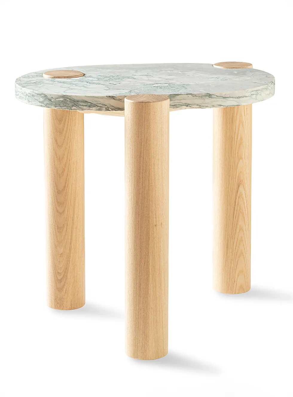 Missisquoi oblong marble geo side table