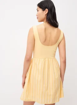 Mixed media short dress