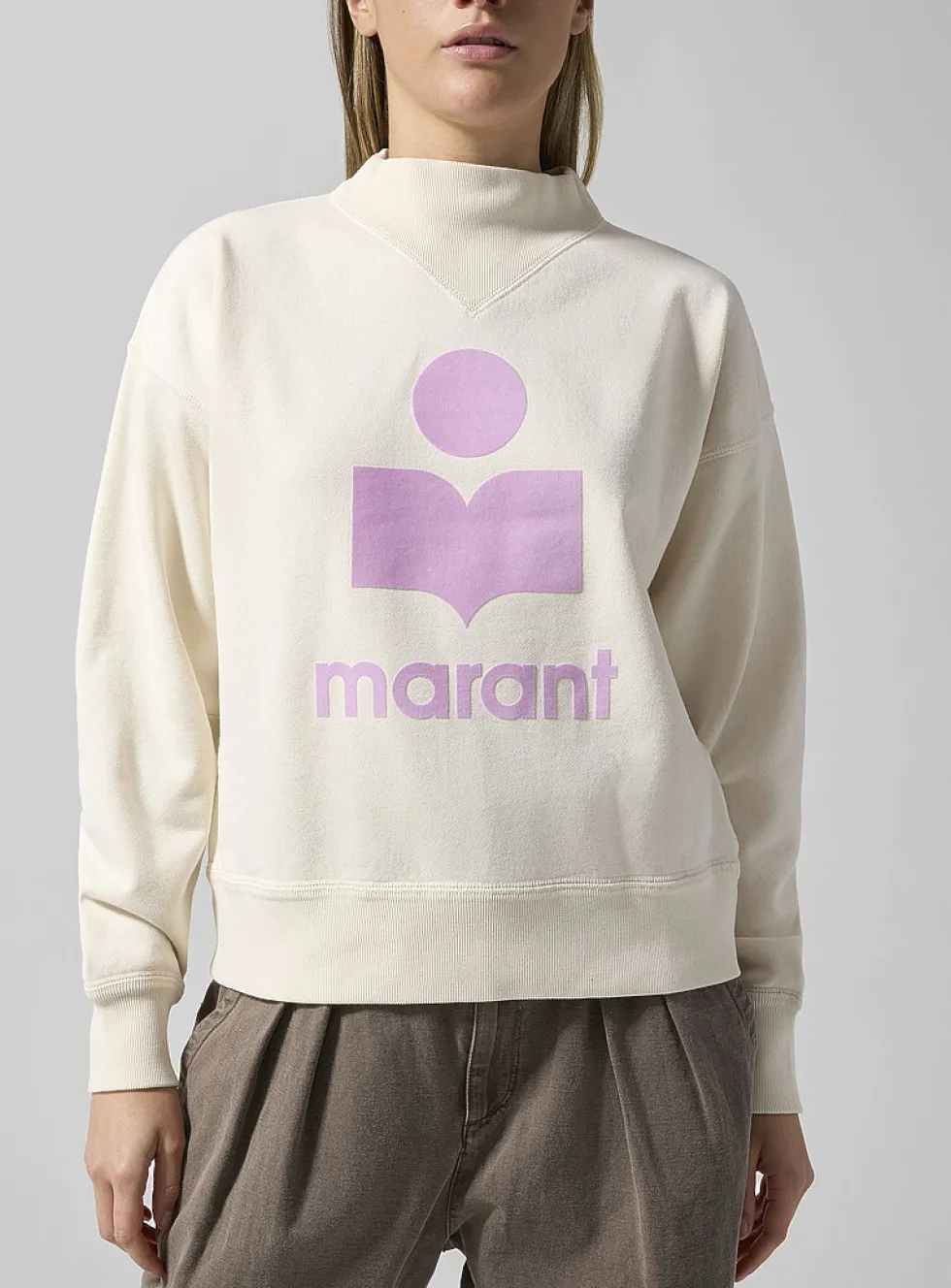 Moby velvet logo sweatshirt