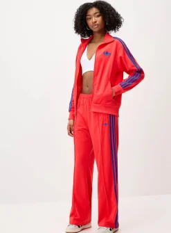 Mock-neck knit track jacket