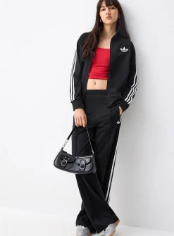 Mock-neck knit track jacket