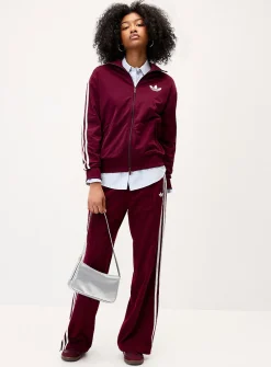Mock-neck knit track jacket