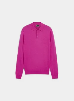 Modal-blend polo sweater
