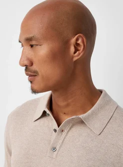 Modal-blend polo sweater