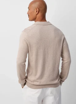 Modal-blend polo sweater